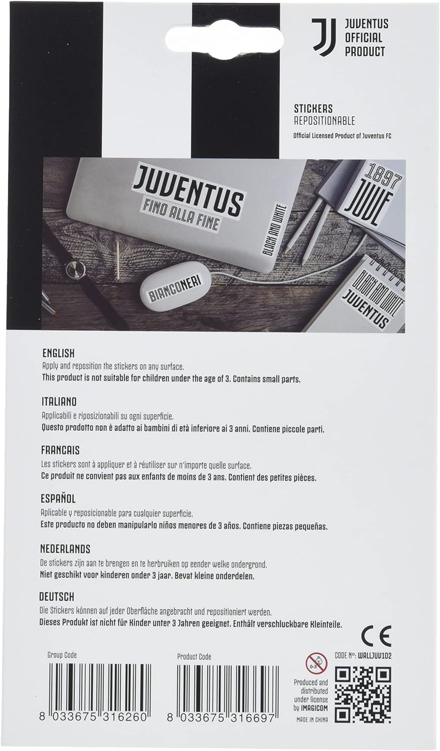 Calcio: Imagicom - Walljuv102 - Juventus Pvc Sticker Graphic