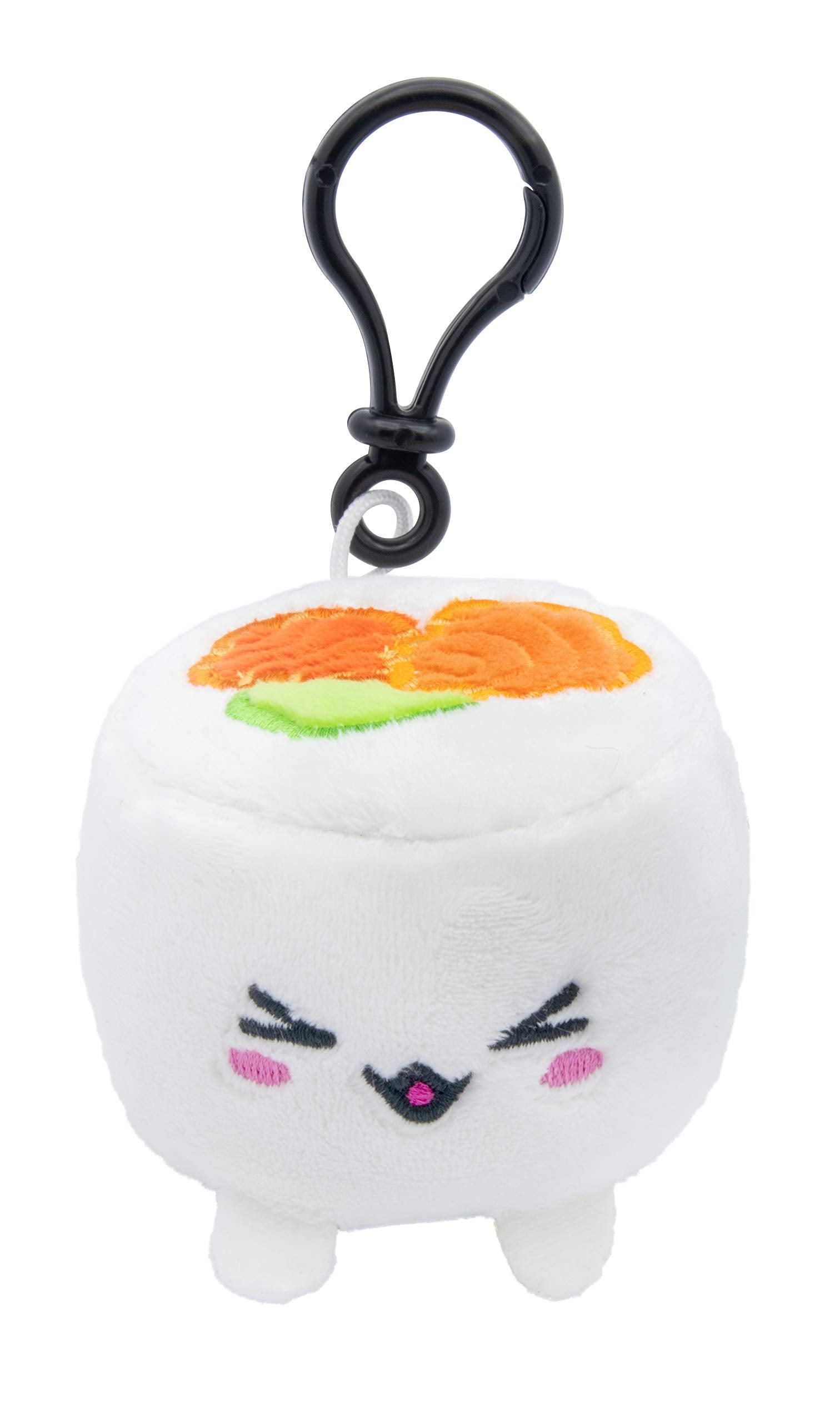 Joy Toy Plushi Uramaki Sushi with Salmon Plush Clip On 7 cm