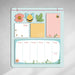 Planner Notepad with Magnetic Back Bands. 30x34 Cm, Bee Theme, Don't miss any reminders at home and office.