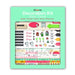 Decoration Kit for Bullet Journal and Planner Cooking Size 30x34 cm Stickers, Sticky Notes, Stencil.