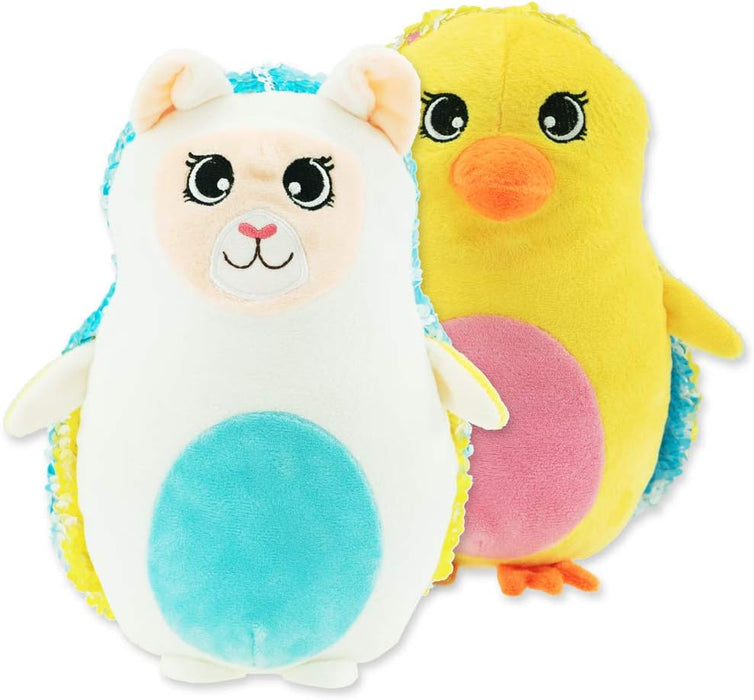 GIRABRILLA Marsupiotti-Animales Suaves Que se convierten en un relámpago, girando su capa-02542, Color Multicolores (Nice Group 2542