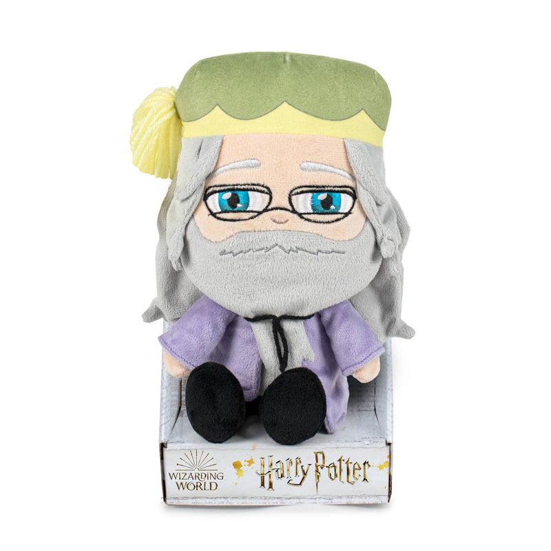 Famosa Softies - Dumbledore de Las películas de Harry Potter, Mide 27 cm y Tiene Detalles como el Uniforme de Hoghwarts, de Textura Suave, Relleno de Fibra reciclada (760020655