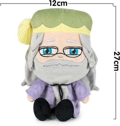 Famosa Softies - Dumbledore de Las películas de Harry Potter, Mide 27 cm y Tiene Detalles como el Uniforme de Hoghwarts, de Textura Suave, Relleno de Fibra reciclada (760020655