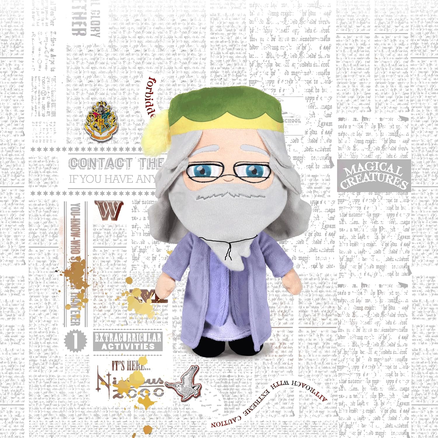 Famosa Softies 760018188 DUMBLEDORE MISTERIO DE LA MAGIA 28CM 7/18188 FAMOSA Plush Character, Multicoloured, 28 cm