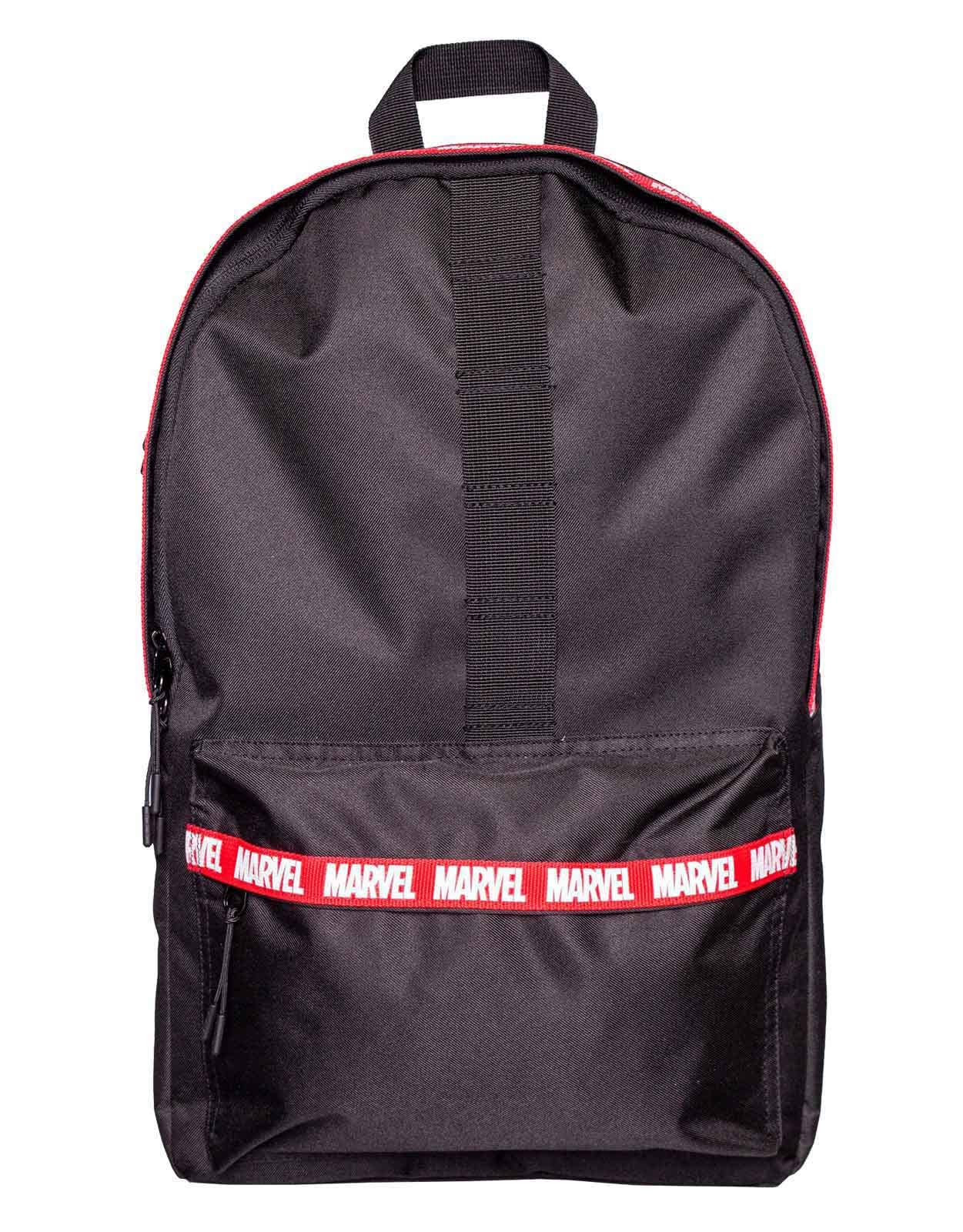 Marvel Backpack Classic Webbing Logo Official Black