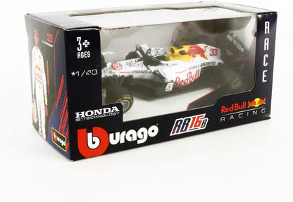 Bburago Racing 18-38155 Compatible with Red Bull Honda RB16B, No.33, Oracle Red Bull Racing, Red Bull, Formula 1, GP Turkey, M.Verstappen, 2021, 1:43, Finished Model