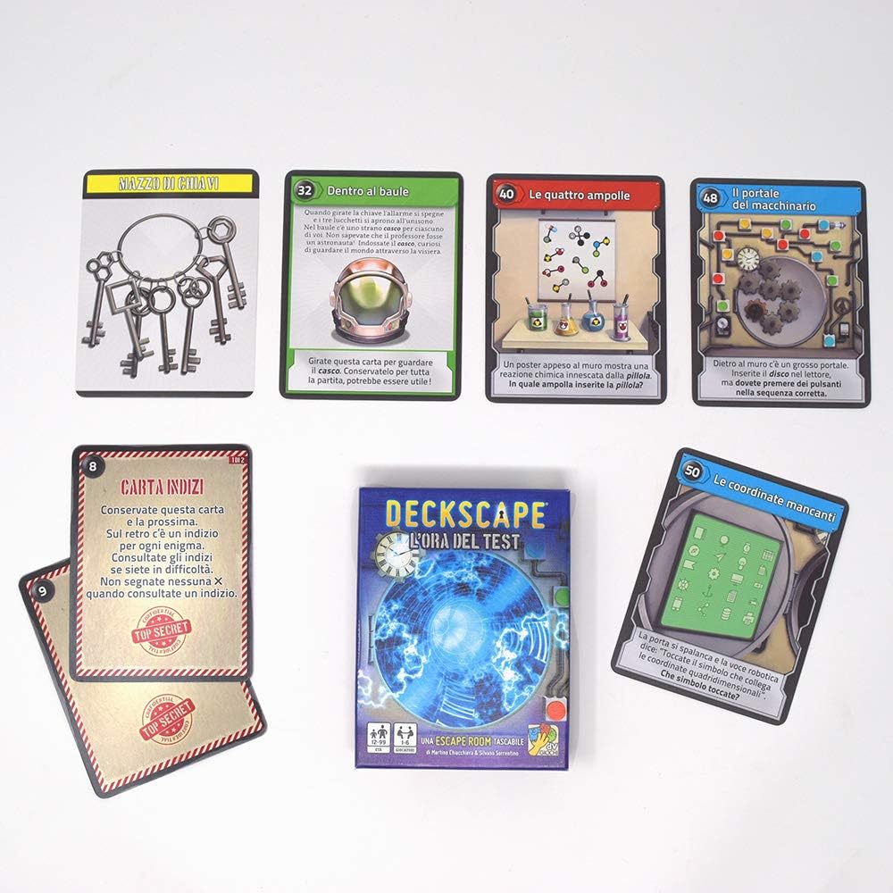 dV Giochi - Deckscape-The Time of Test-UNA Escape Room Pocket Size - Italian Edition DVG4472