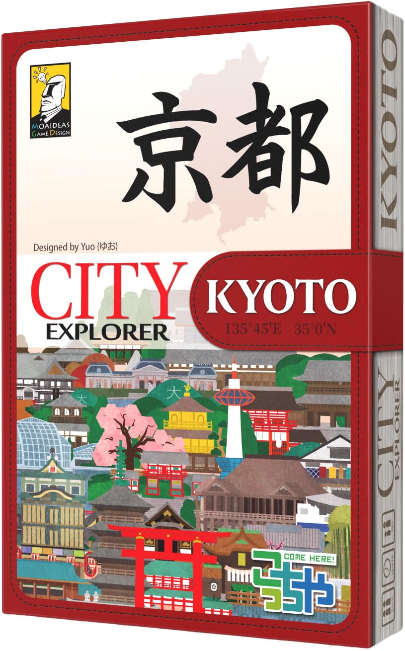 City Explorer: Kyoto — by Moaideas Game Design | Make Your Perfect Sightseeing Plan | Discover Japanese Cultural Sites and Hidden Gems | Card Game for Travel Fans | for 2-5 Players | 10-20 Minutes