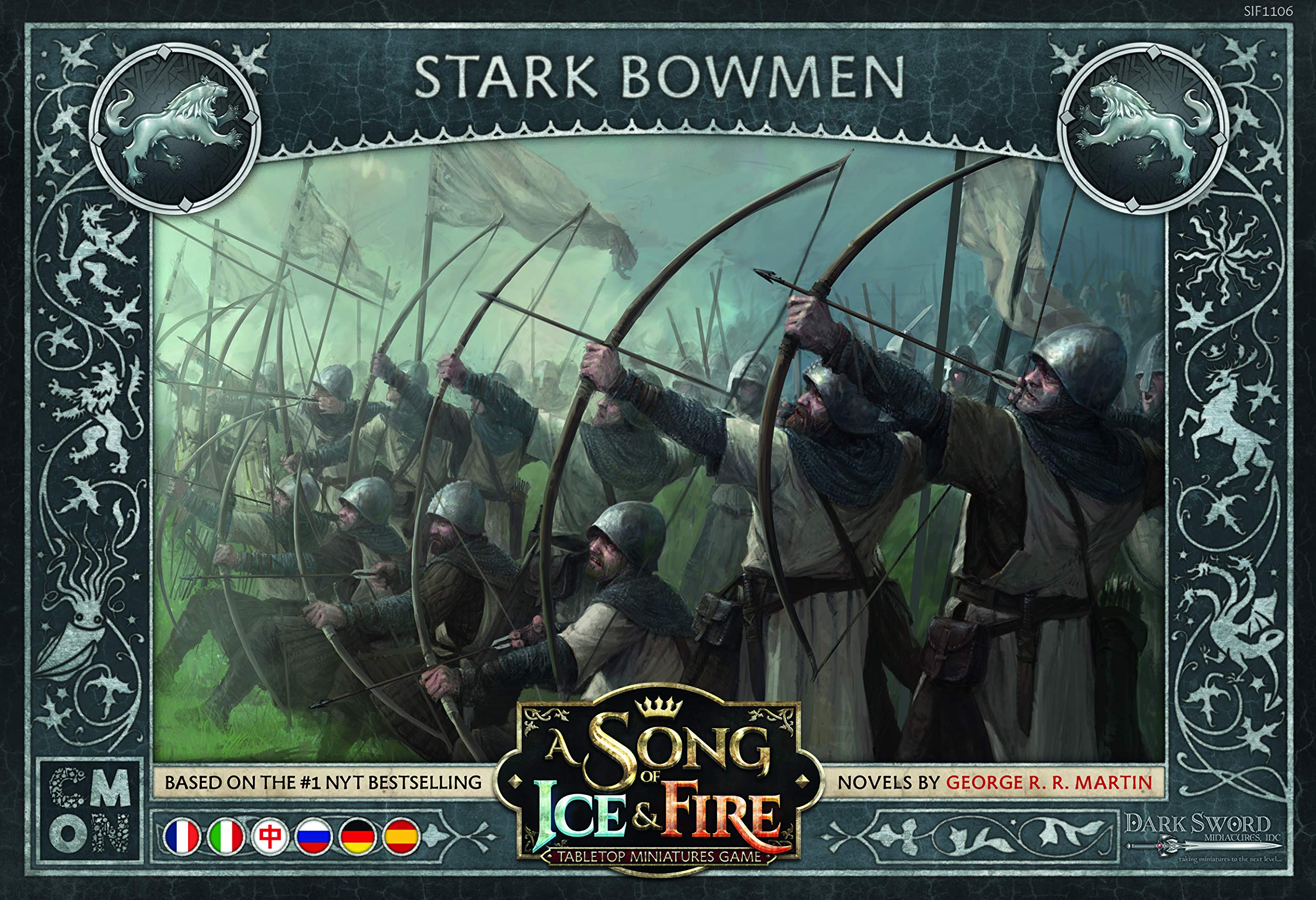 Asmodee Italia Song of Ice And Fire Arcieri Stark Expansion with Gorgeous Miniature, Colour, 10416