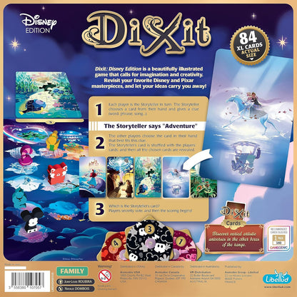 Libellud | Dixit: Disney Edition | Board Game | Ages 8+ | 3-6 Players | 30 Minutes Playing Time