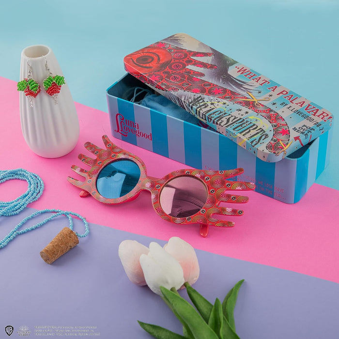 Cinereplicas Harry Potter Trio of Luna Lovegood with Ghosts, Radish Earrings and Cork Necklace - Officially Licensed