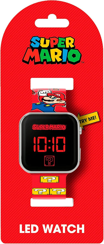 Nintendo Super Mario Printed Strap LED Watch GSM4107