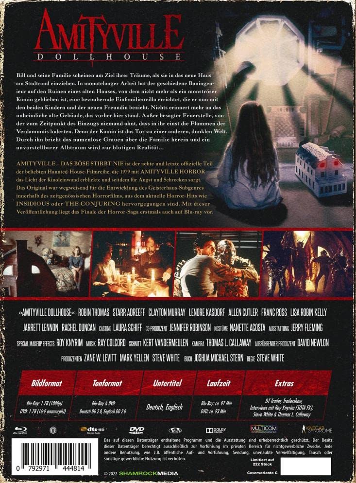 Amityville 8 - Dollhouse - Das Böse stirbt nie - Cover C - Limited Mediabook Blu-ray & DVD