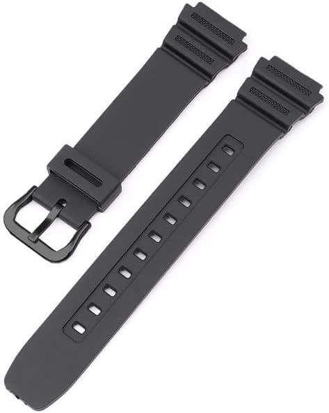 Classic Watch Strap High End Watch Strap 18mm Black Sport Silicone Wristband Replacement Watch Bands for Unisex Watch Accessories Watch Accessories