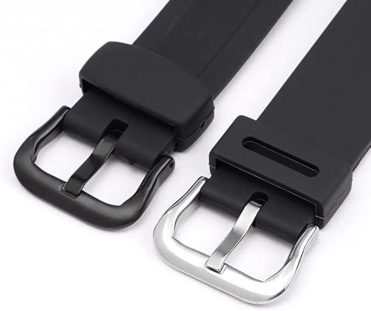 Classic Watch Strap High End Watch Strap 18mm Black Sport Silicone Wristband Replacement Watch Bands for Unisex Watch Accessories Watch Accessories 18mm A Black Buckle