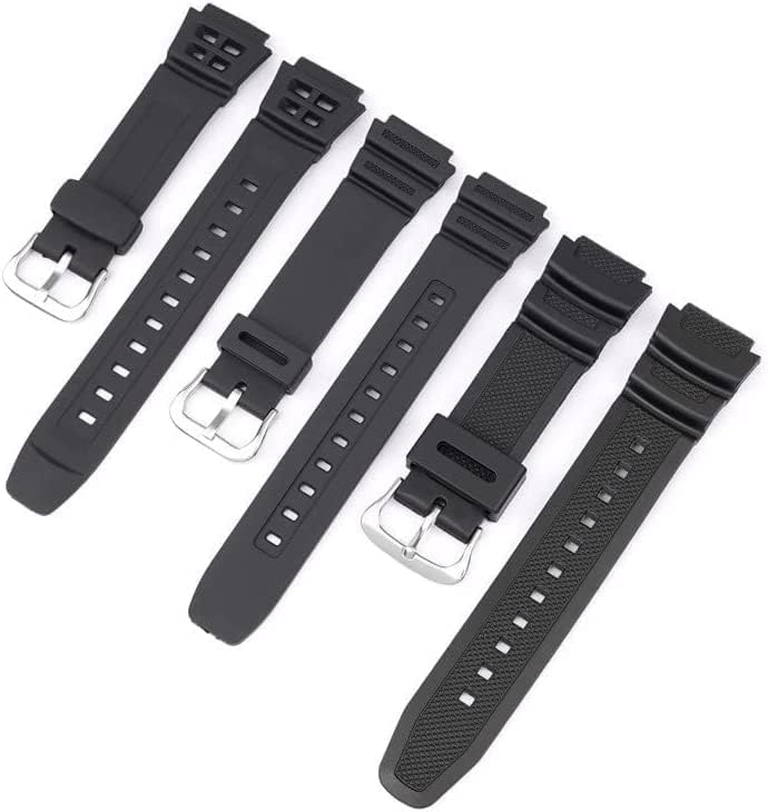 Classic Watch Strap High End Watch Strap 18mm Black Sport Silicone Wristband Replacement Watch Bands for Unisex Watch Accessories Watch Accessories 18mm A Black Buckle