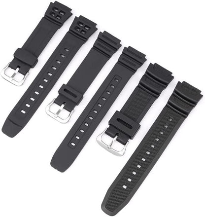 Classic Watch Strap High End Watch Strap 18mm Black Sport Silicone Wristband Replacement Watch Bands for Unisex Watch Accessories Watch Accessories 18mm A Black Buckle
