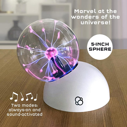 Thames & Kosmos - Plasma Ball - Essential STEM Tools - Classic Scientific Device - Harness the Fourth State of Matter for an Amazing, Interactive Light Show - Age 14+ - 678001