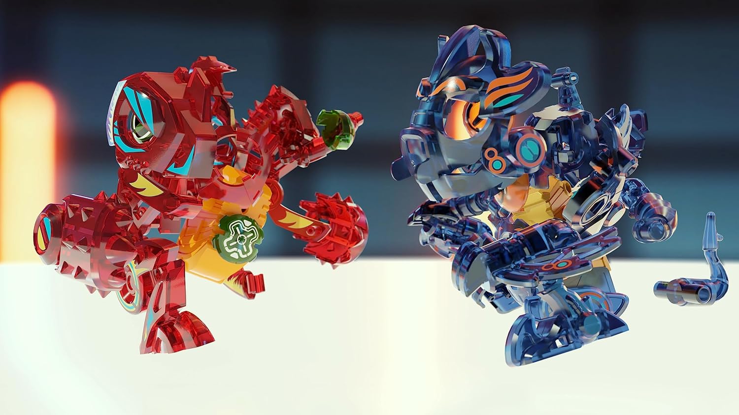 Silverlit YCOO - Biopod Kombat Duo Edition in Capsule - Electronic Creature to Build - Sound and Light Effects - Ages 5 Years and Above