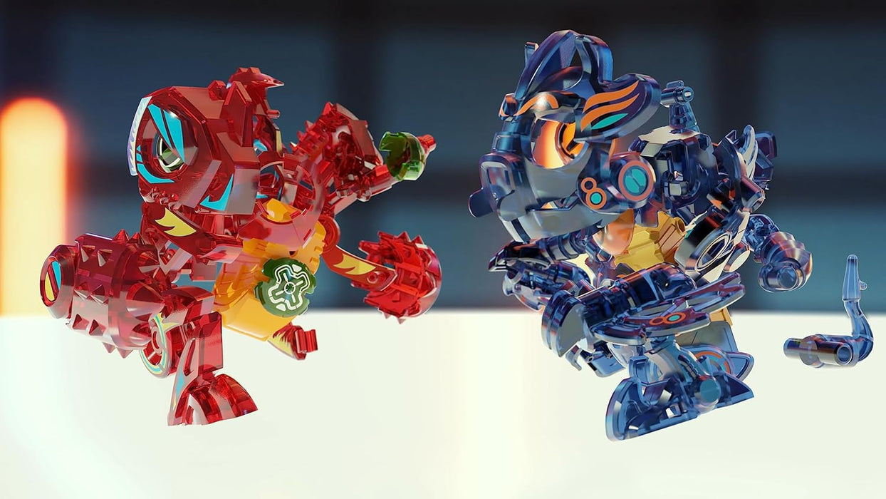 Silverlit YCOO - Biopod Kombat Duo Edition in Capsule - Electronic Creature to Build - Sound and Light Effects - Ages 5 Years and Above