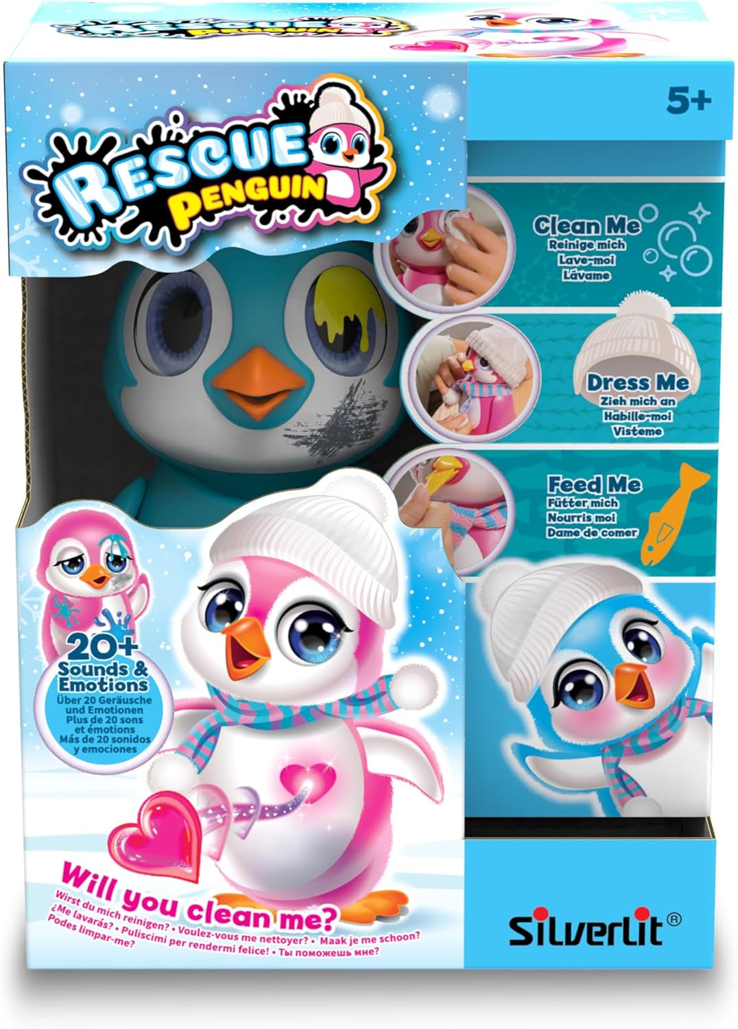Silverlit Rescue Penguin Blue E8SA2Qm349, Blue Penguin, Modern