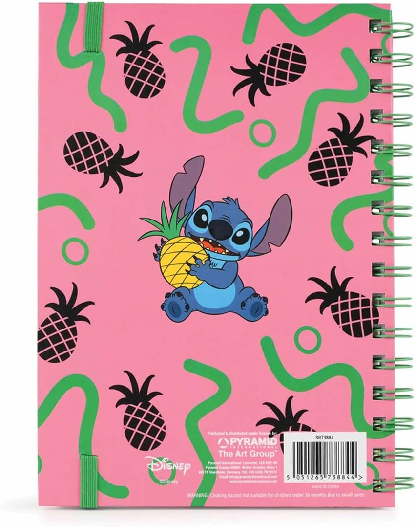 Pyramid International Disney Lilo and Stitch Wiro Notebook (Oh Yeah Whatever Design) A5 Writing Book, Lilo and Stitch Gifts for Women, Men and Kids, Stitch Disney Journal - Official Merchandise
