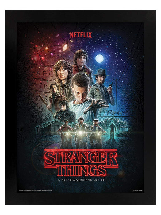 Stranger Things Art Prints, Multi-Colour, 30 X 40cm