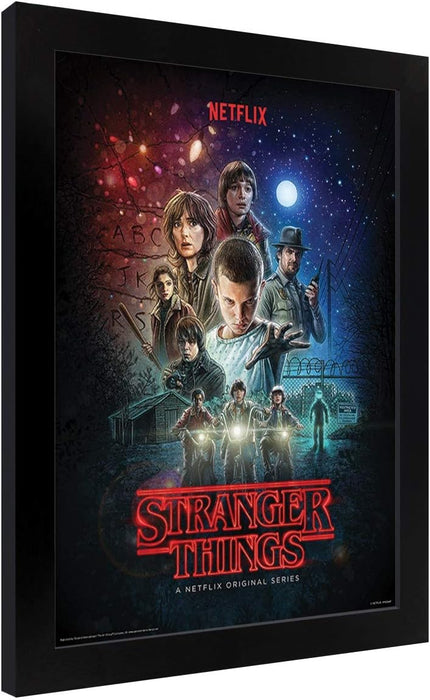 Stranger Things Art Prints, Multi-Colour, 30 X 40cm