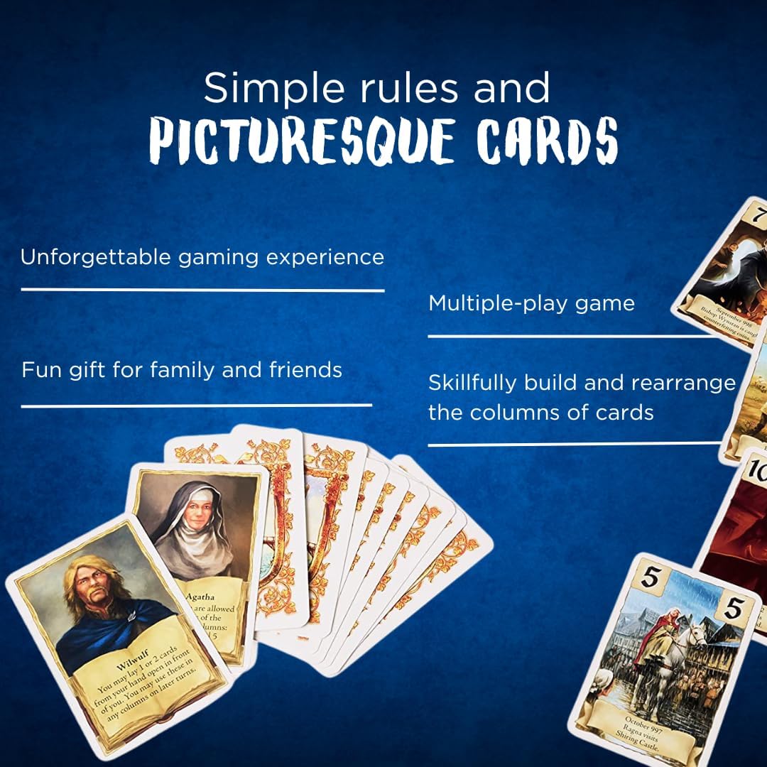 Thames & Kosmos - Kingsbridge - Skilful and Strategic Card Game - 1-5 Players - Board Games for Adults & Kids - Ages 10+ - 682095