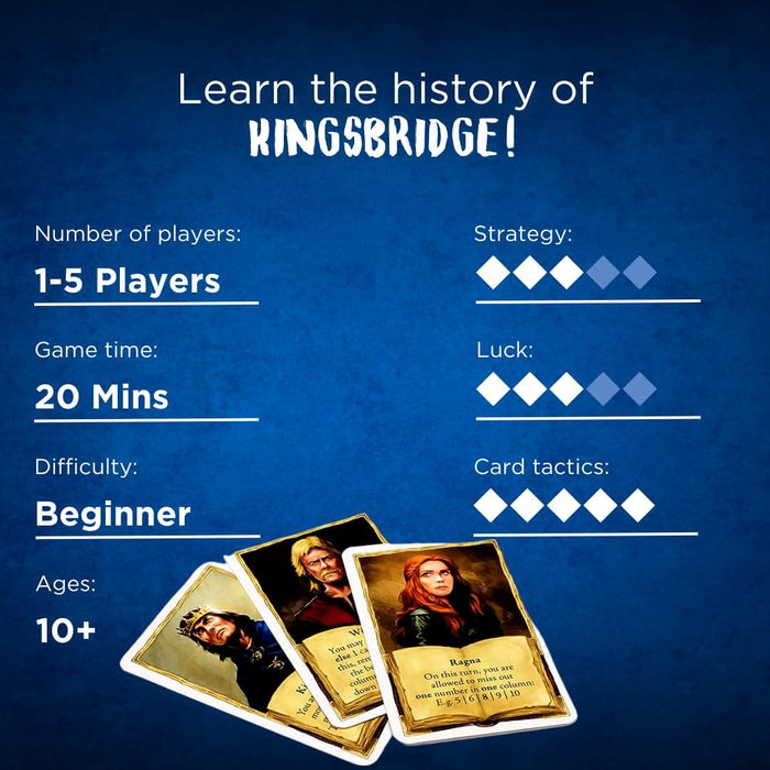 Thames & Kosmos - Kingsbridge - Skilful and Strategic Card Game - 1-5 Players - Board Games for Adults & Kids - Ages 10+ - 682095