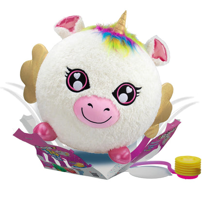 Biggies Unicorn - Opblaasbare mega knuffel - Superzacht en supergroot