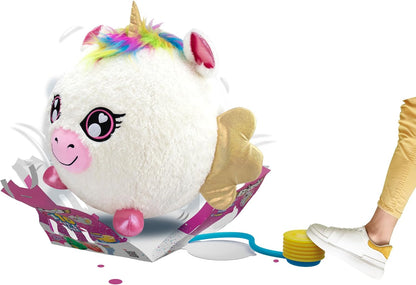 Biggies Unicorn - Opblaasbare mega knuffel - Superzacht en supergroot