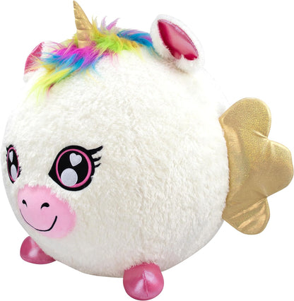 Biggies Unicorn - Opblaasbare mega knuffel - Superzacht en supergroot