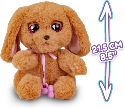 BABY PAWS Sleeping Puppies - Cocker An Interactive Plush Puppy Which Makes Sounds, Opens and Closes Its Eyes, and Has A Bag To Take The Puppy Around with You - Gift for Girls and Boys +18 Months