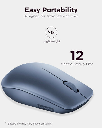 Lenovo 530 Wireless Mouse, Ambidextrous Design, Nano USB Connection, Compatible with Windows Laptops and PCs –