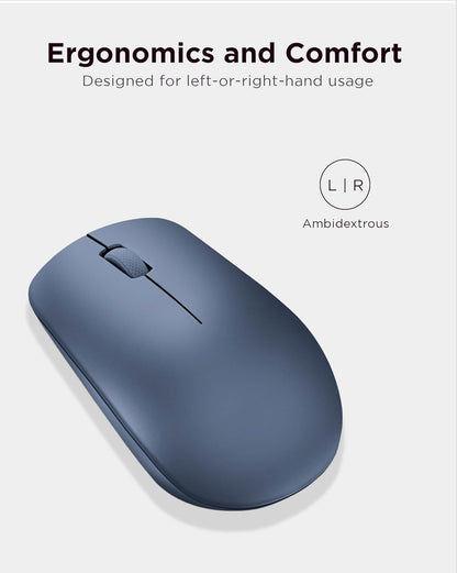 Lenovo 530 Wireless Mouse, Ambidextrous Design, Nano USB Connection, Compatible with Windows Laptops and PCs –