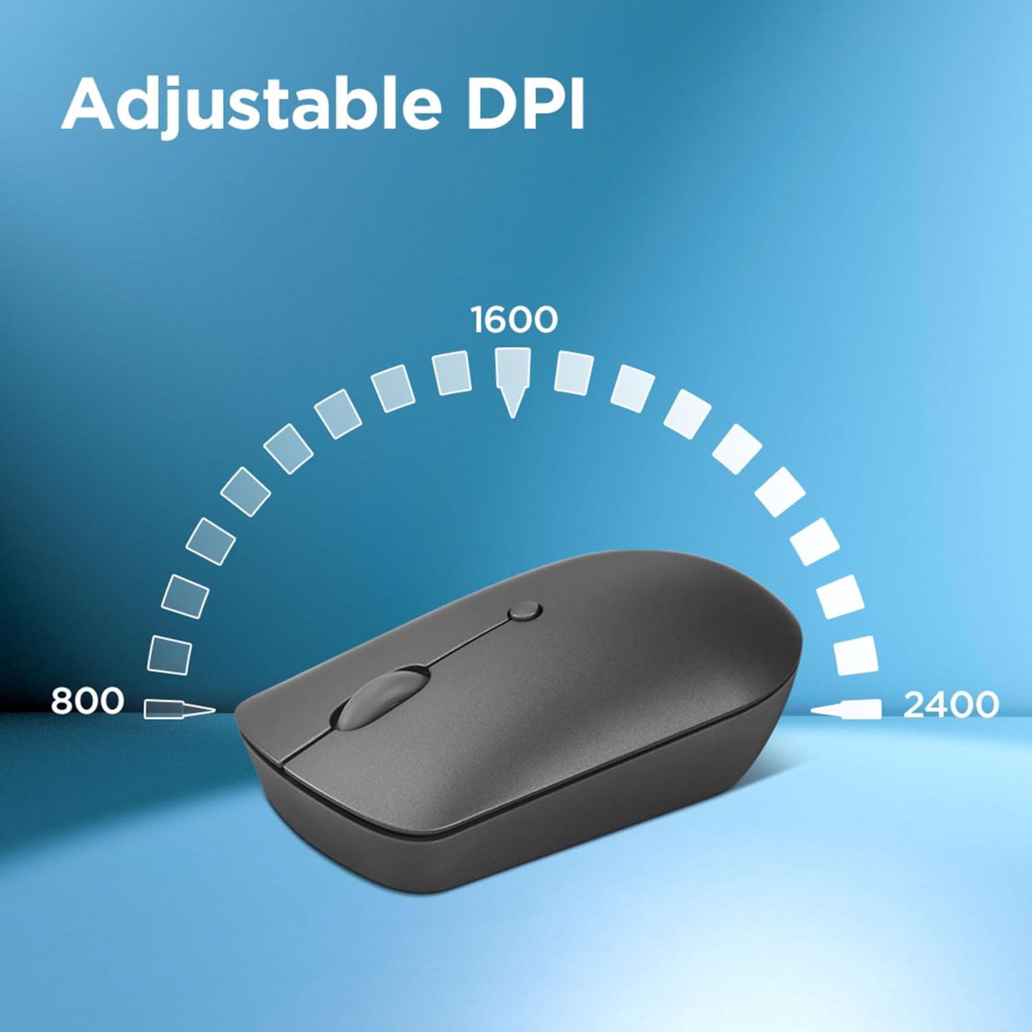 Lenovo 540 Wireless Computer Mouse for PC, Laptop, Computer with Windows or Chrome OS - 2.4 GHz USB-C Wireless Pairing Receiver - Compact Size - 18-Months Battery Life - Ambidextrous