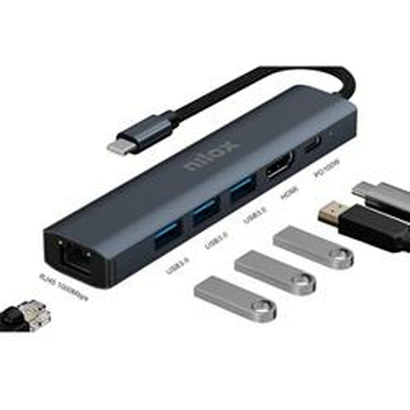 Nilox Dockstation NXDSUSBC06 Grey