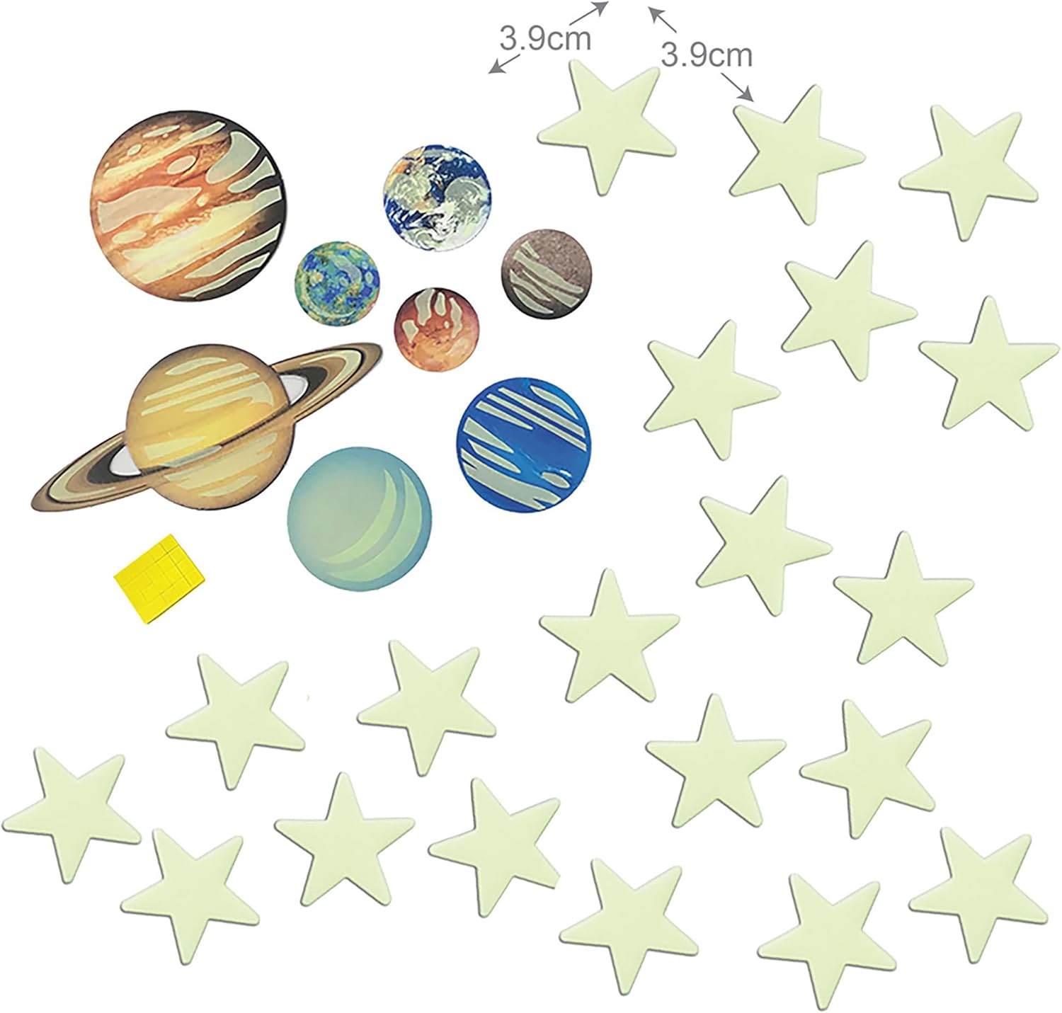 4M Glow in The Dark Planets and Nova Stars 20pcs 20pcs Dark Planets and Nova