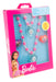 Joy Toy - Barbie jewellery set: bracelet, necklace, 2 rings in gift box 12 x 4 x 18 cm