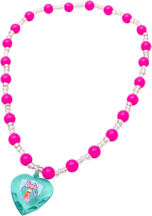 Joy Toy - Barbie jewellery set: bracelet, necklace, 2 rings in gift box 12 x 4 x 18 cm