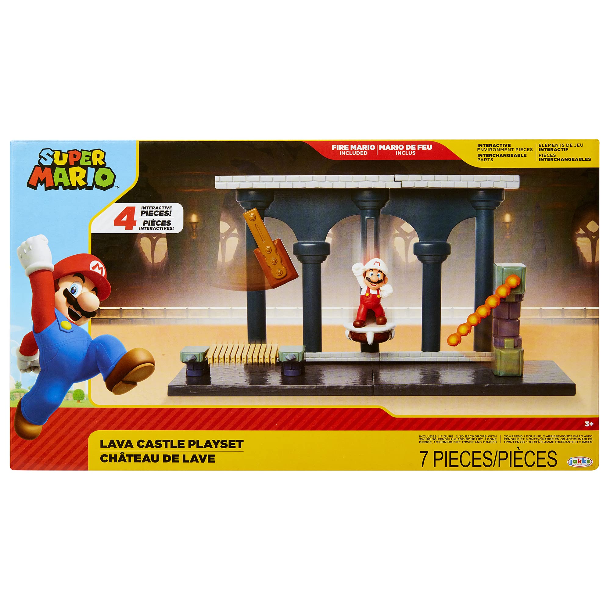 Nintendo Super Mario Lava Castle Playset with 2.5" Figure