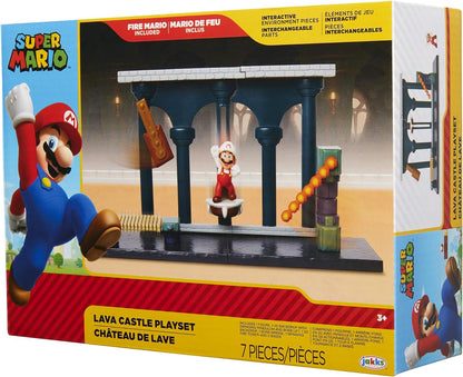 Nintendo Super Mario Lava Castle Playset with 2.5" Figure