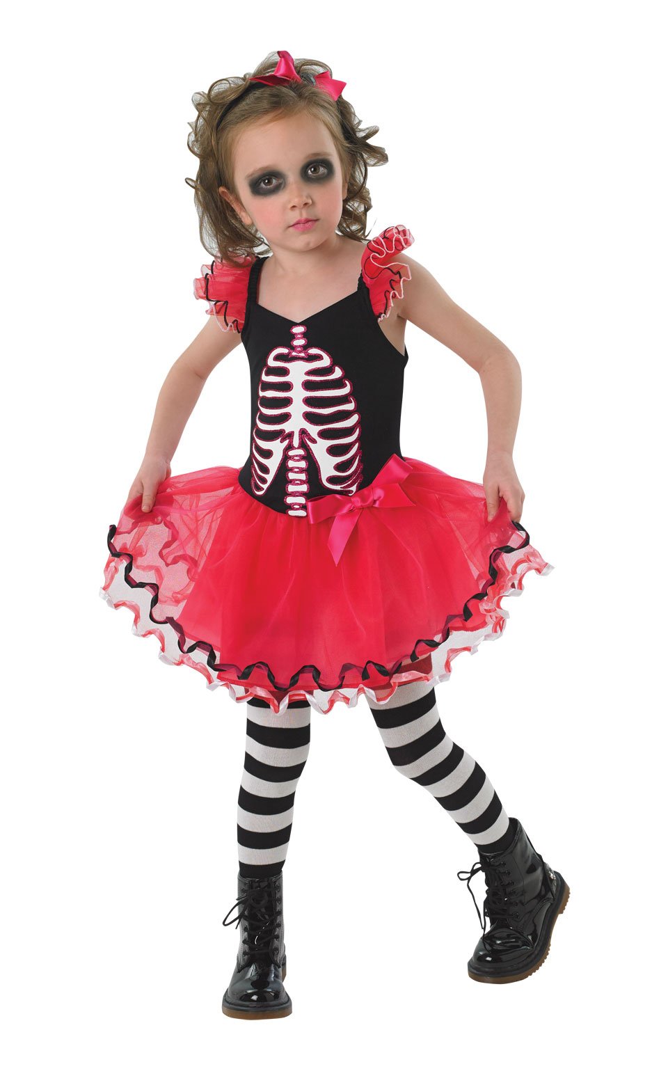 Rubie's Official Skeleton Skull Tutu Costume, Girls Day of the Dead