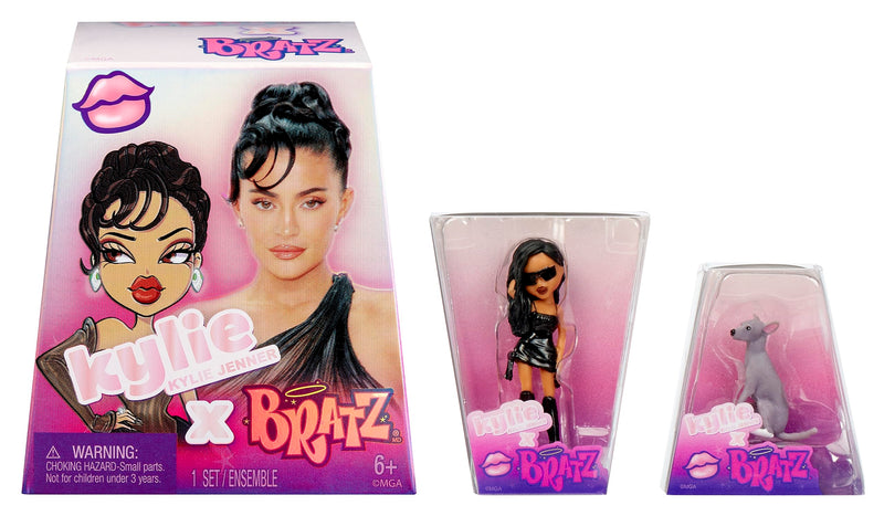 Bratz Mini x Kylie Jenner - Serie 1 - 2 Mini Bratzs en cada paquete - Embalaje ciego que sirve de expositor - Figuras coleccionables para niños y coleccionistas mayores de 6 años