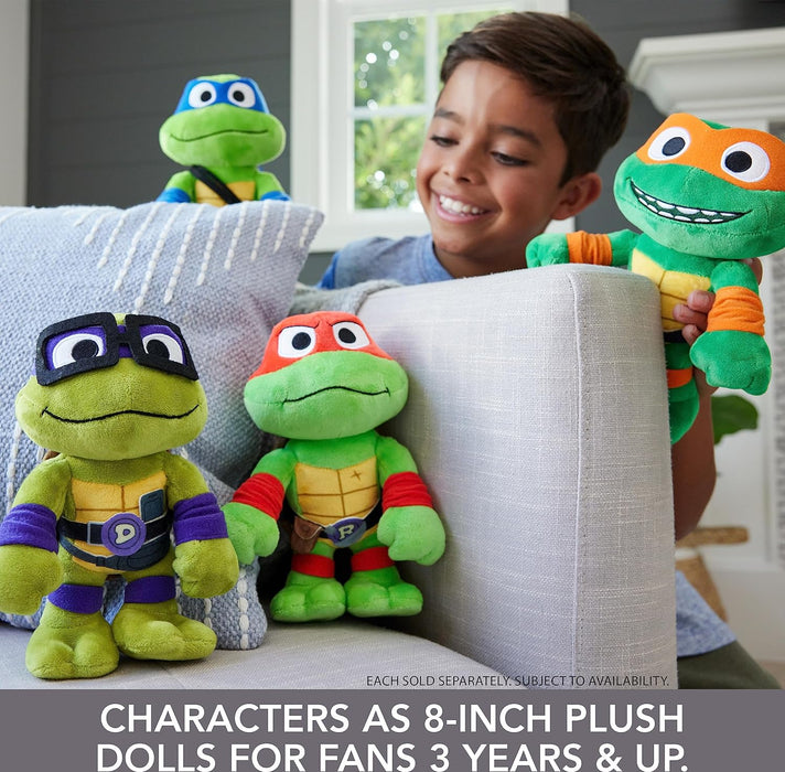 Teenage Mutant Ninja Turtles: Mutant Mayhem Raphael Plush Toy, 8 Inch Red Masked Soft Doll of TMNT Movie Hothead Muscle Fighter Raph , HRC79