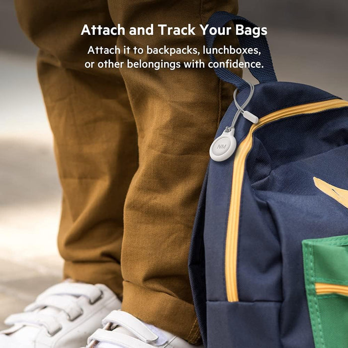 Belkin F8W974 AirTag Case with Strap (Secure Holder Protective Cover for Air Tag with Scratch Resistance Accessory) – White, Tag not included