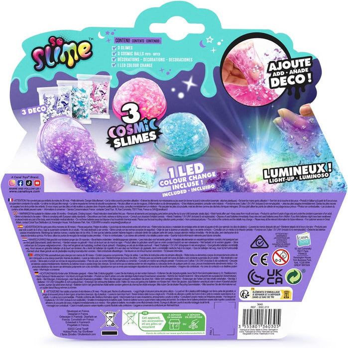 Canal Toys Light Up Cosmic Slime 3 Pack