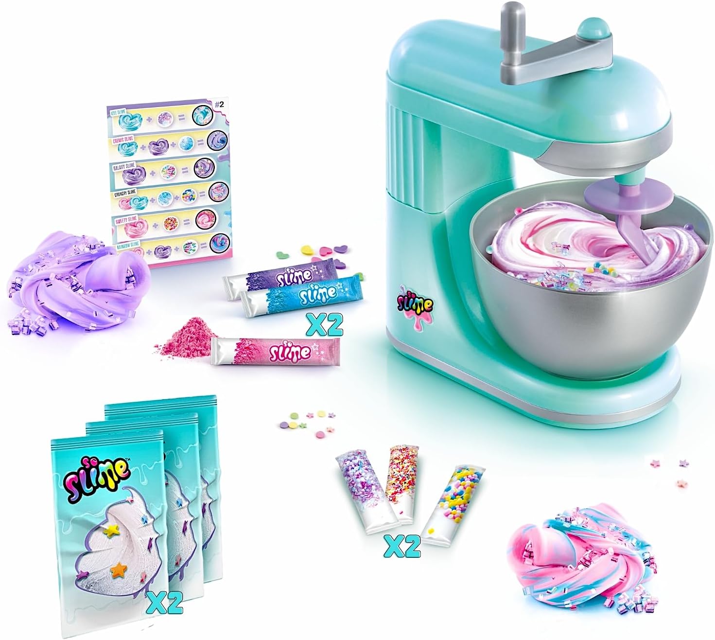 Canal Toys Twist and Slime Mixer N, Teal, One Size