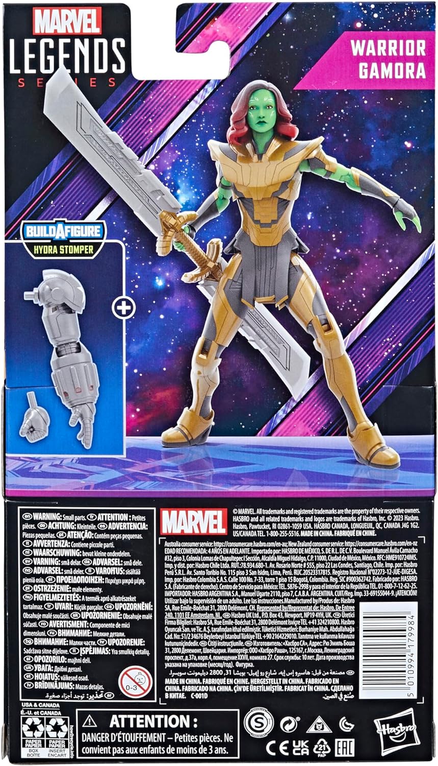 Hasbro Marvel Legends Series Warrior Gamora, What If...? Marvel Legends Action Figures, 6”